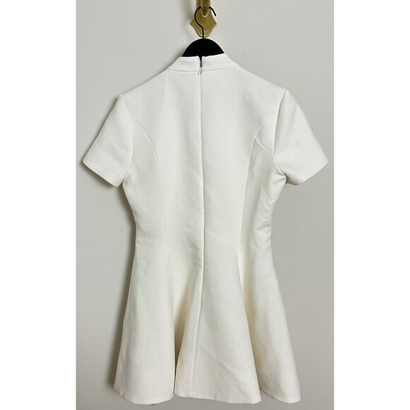 BARDOT Zephyra Short-Sleeve Collared Mini Dress in Orchid White US 8 (Large) - Picture 6 of 11